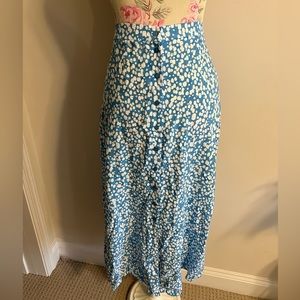 Primary Blue Pattern Skirt